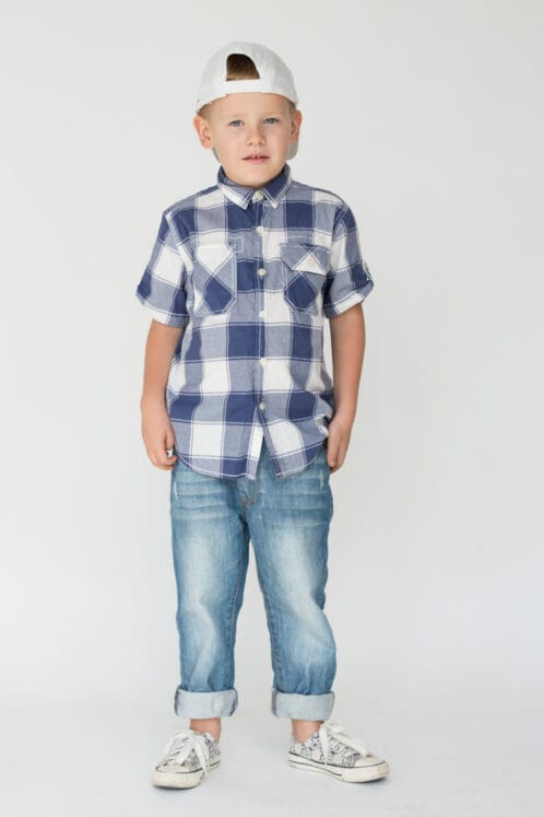 Conjunto Camisa e Calça Sarja