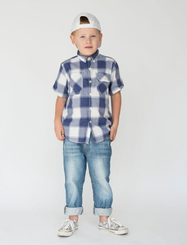 Conjunto Camisa e Calça Sarja